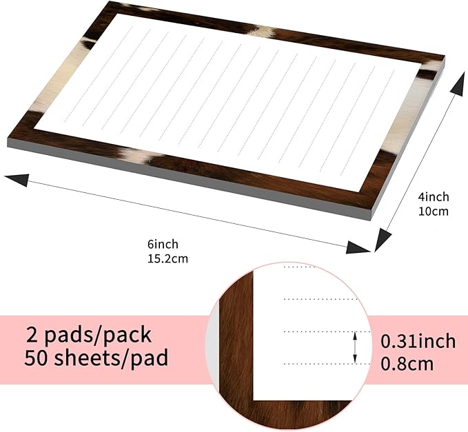 SXboxing Sticky Notes 4X6 Inches, 2 Pack Large Cute Self-Stick Pads, Bright - Image 4
