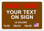 avgrafx Custom Metal Signs, 10x7 inches, Solid Aluminum, UV Printed, Portrait by avgrafx