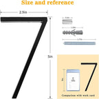 5" Floating Stainless Steel Address House Number, Modern Metal Anti-Rust House - Image 2