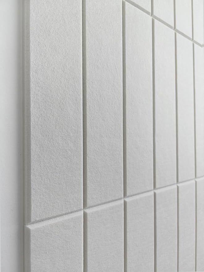 DECORITA White Felt Bulletin Board Tiles | Modern Cork Board Alternative | - Image 6