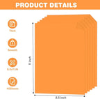 Light Orange Cardstock 8.5 X 11, 40 Sheets Neon Orange Card Stock, 75lb/ 200gsm - Image 2