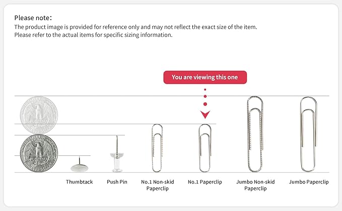 PAPERPAL Paperclips for Office School & Personal Use, #1 Smooth Paper Clip - Image 9