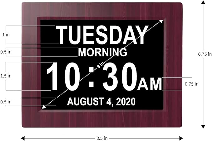 American Lifetime, New Version, Day Clock Extra Large Impaired Vision Digital - Image 5