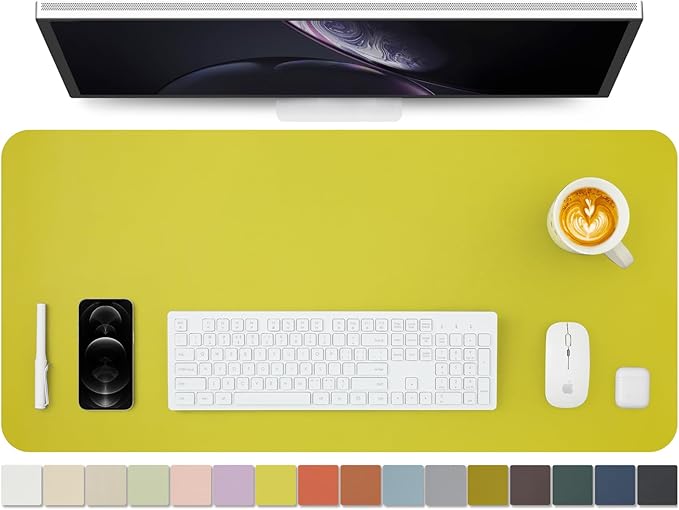 HOMIEAZICOZI Leather Desk Mat by HOMIEAZICOZI