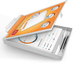 H4D Aluminum Clipboard with Storage, Metal Form Holder, Rubber Covered Clip by H4D