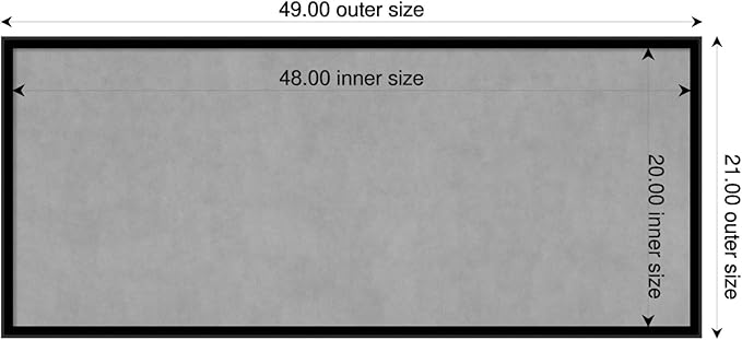 Amanti Art Black Framed Magnetic Board 21x49 Oversize Vision Board - Image 2