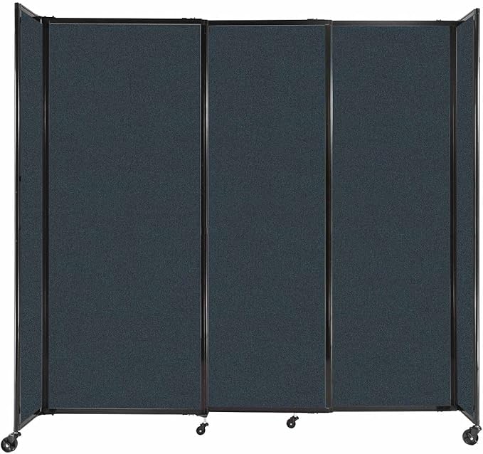 Versare Straightwall Sliding Portable Wall Partition | Freestanding Office by VERSARE