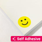 600 PCS - 1" Smiling Happy Smile Face Stickers, Yellow