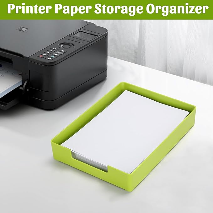 AZFUNN Letter-Size Tray Desk Letter Tray Paper Tray, Sturdy Heavy-Duty Plastic - Image 3