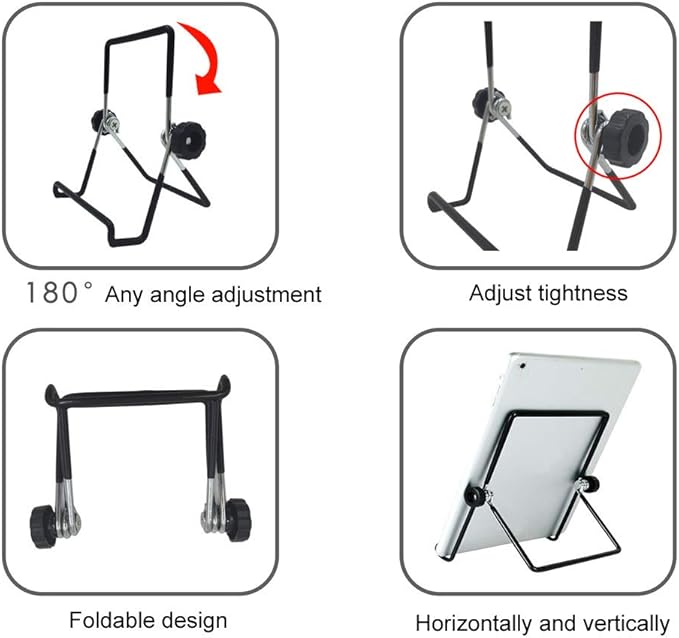 CATHATRR Holder 180° Adjustable Angle Foldable Metal Stand Mount - Image 4