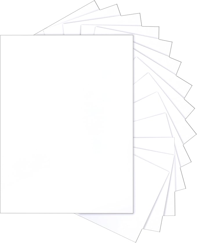 Silunkia 40 Sheets White Cardstock 8.5 x 11 Printer Paper, 75lb White Paper by Silunkia