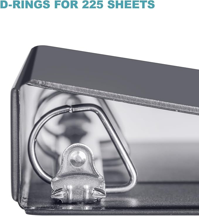 3 Ring Binder 1 Inch, ViVin Sturdy 1"-Slant D Ring Binder - Image 3