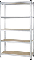 Amazon Basics 5 tier, Medium Duty Storage Shelving Double Post Press Board Shelf by AmazonBasics