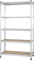 Amazon Basics 5 tier, Medium Duty Storage Shelving Double Post Press Board Shelf by AmazonBasics