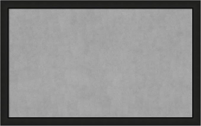 Amanti Art Black Framed Magnetic Board 27x43 Large Vision Board by AmantiArt