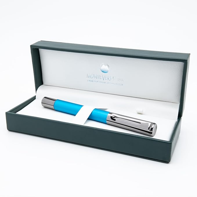 Monteverde USA Ritma Fountain Pen in Turquoise – Medium Nib, Balanced JoWo - Image 9