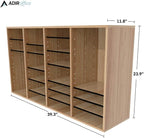 AdirOffice Wooden Adjustable Literature Organizer, 36 Compartment Office Mailbox - Image 2