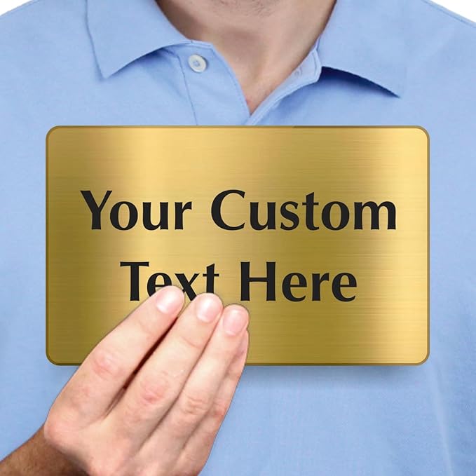 SmartSign Custom Brass Sign - Image 3