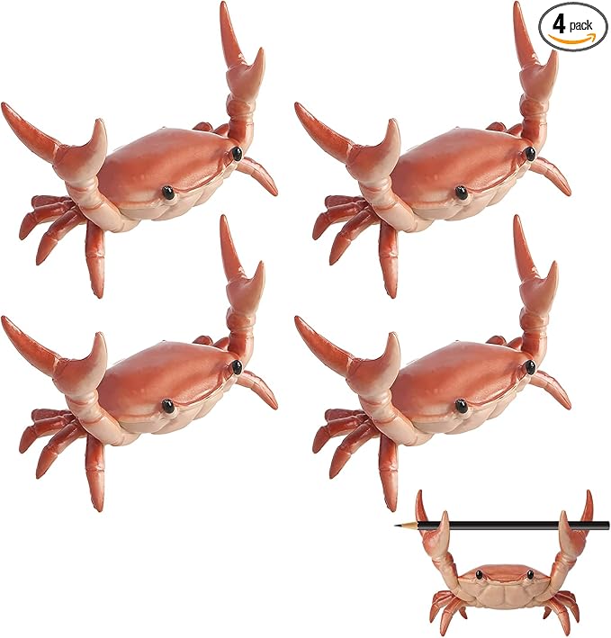 4PCS Desk Crab Pen Holder, Creative Crab Pen Holder, New Cute Crab-Shaped Pen by Unknown