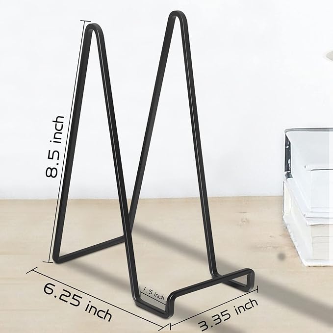 Decolore 4 Pack 8.5 Inch Black Picture Stands - Image 2