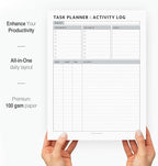 Task Planner & Tracker 8.5 x 11 Tear-Off 70 Sheet Planner Pad – Project - Image 2