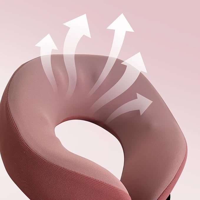 SPRFUFLY Super Soft Travel Pillow, 100% Memory Airplane Pillow - Image 9
