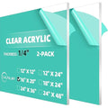 CALPALMY 1/4" Thick Clear Acrylic Sheets by CalPalmy