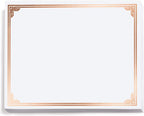 PaperDirect Copper on White Classic Specialty Certificates, 8½ x11, Foil Accents
