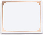 PaperDirect Copper on White Classic Specialty Certificates, 8½ x11, Foil Accents by PaperDirect