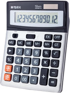 M&G Desk Calculator 12 Digit Extra Large LCD Display Calculators, Dual Solar by MG