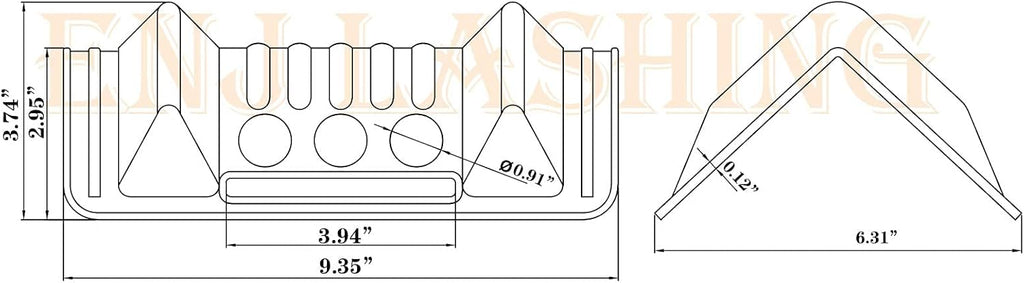 ENJ Flatbed Edge Protectors for Cargo Loads Corner Protectors Flatbed Used Together with Webbing to Protect Cargo, 20 Pack | Corner Protectors Flatbed Used Together with Webbing to Protect Cargo