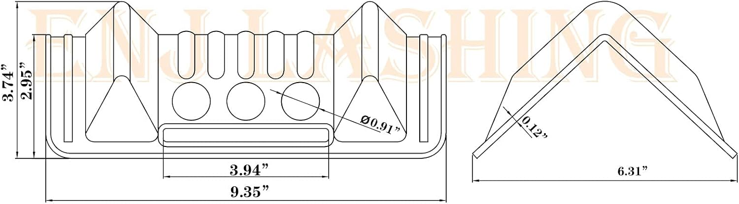 ENJ Flatbed Edge Protectors for Cargo Loads Corner Protectors Flatbed Used Together with Webbing to Protect Cargo, 20 Pack | Corner Protectors Flatbed Used Together with Webbing to Protect Cargo