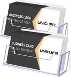 Uniclife 2 Pack Acrylic Business Card Holder - Image 8