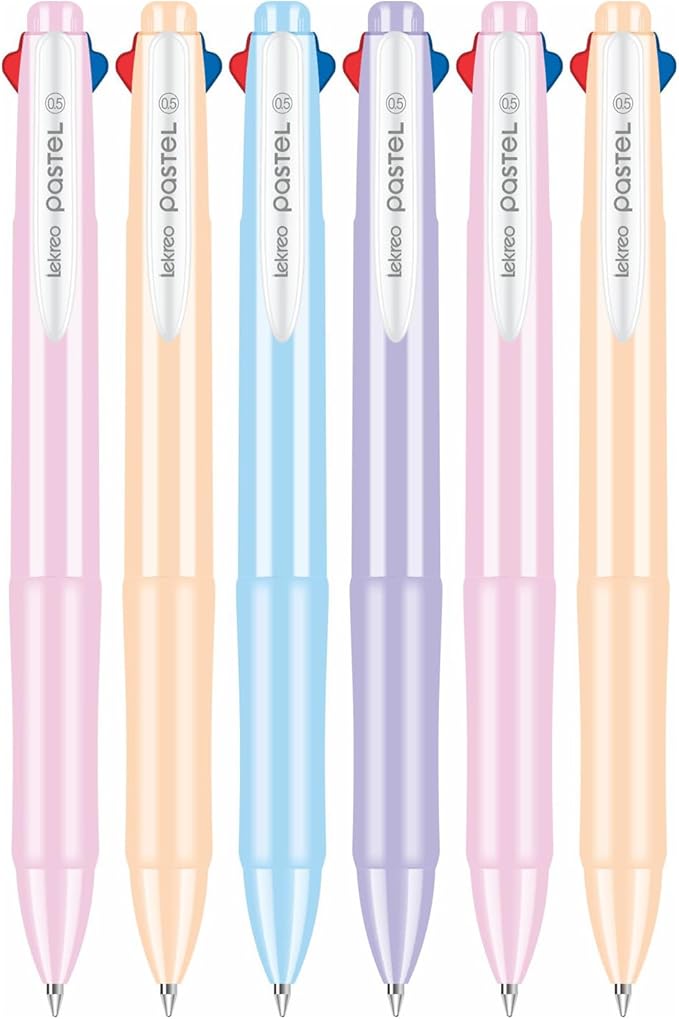 Lekreo Multi-color Ballpoint Pens, 4-in-1 Colored Pens 0.7 Medium Fine Point by Unknown