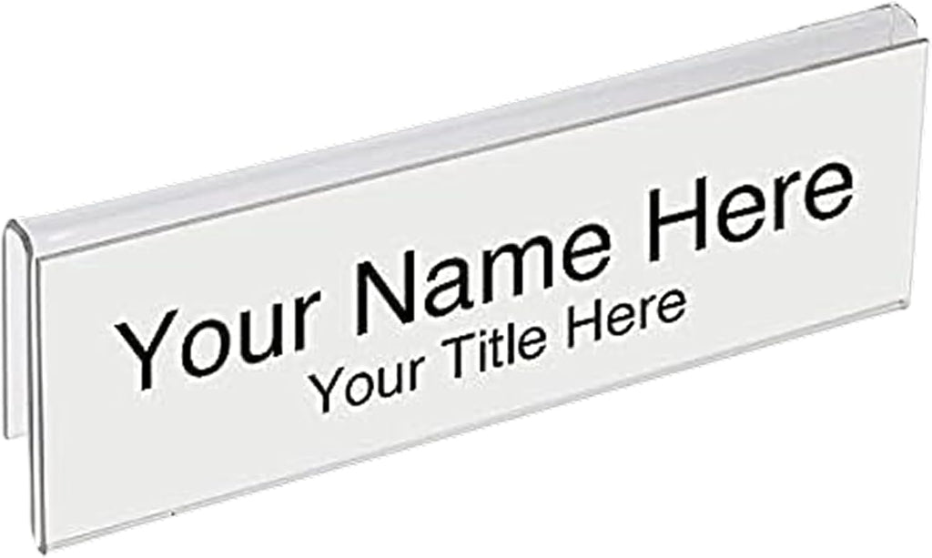 50-Pack 8.5" x 2" Acrylic Name Plate