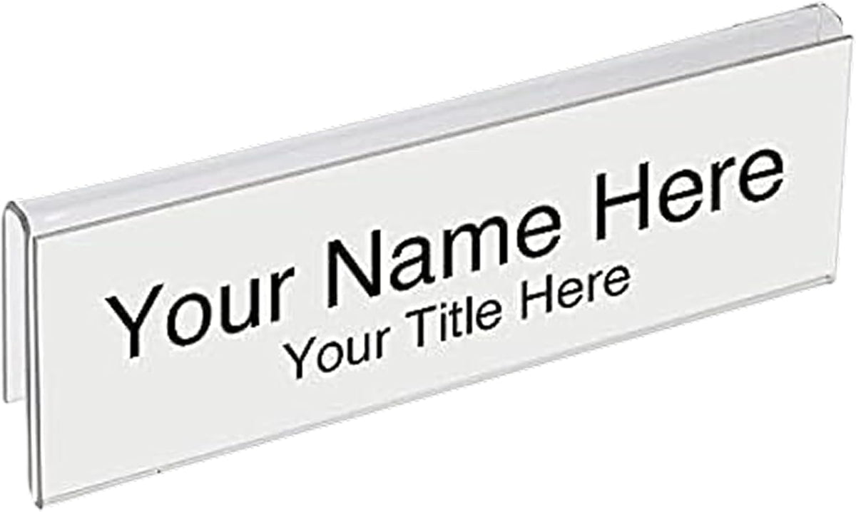 50-Pack 8.5" x 2" Acrylic Name Plate