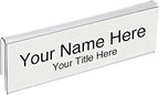 50-Pack 8.5" x 2" Acrylic Name Plate by PeopleSpotterbyPlasticProductsMFG