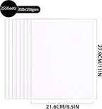 8.5'' x 11'' White Cardstock - 92lb Double-sided Cover Card Stock Heavyweight - Image 2
