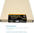 Lineco Museum Archival Storage Box, 11.75x17.75x1.5 in. Drop Front Design. - Image 6