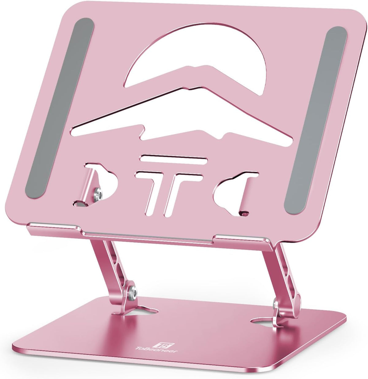 Z-Shaped Laptop Stand for Desk Fits 10"-16" Notebook, Puce Pink