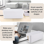 YaeCCC Cable Management Organizer Box Power Strips Hider Power Cords Hider - Image 3