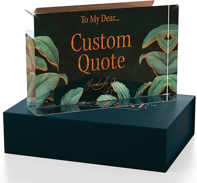 Personalized Gifts, Custom Quote Block Letter Board, Crystal-Clear Acrylic - Image 3