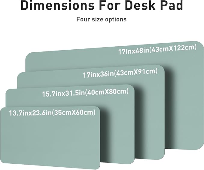 Aothia Leather Desk Pad Protector, Mouse Pad, Office Desk Mat, Non-Slip PU - Image 7
