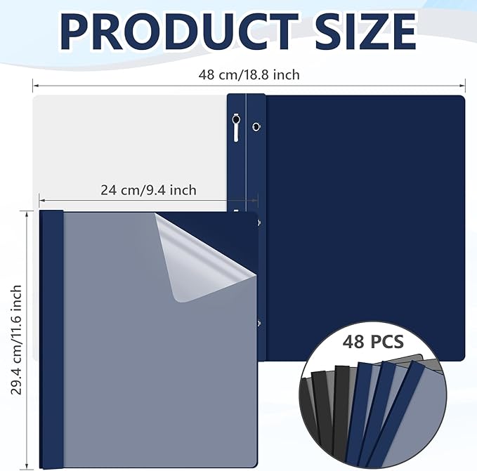 Feifeiya 48 Pack Plastic Report Covers - Image 2
