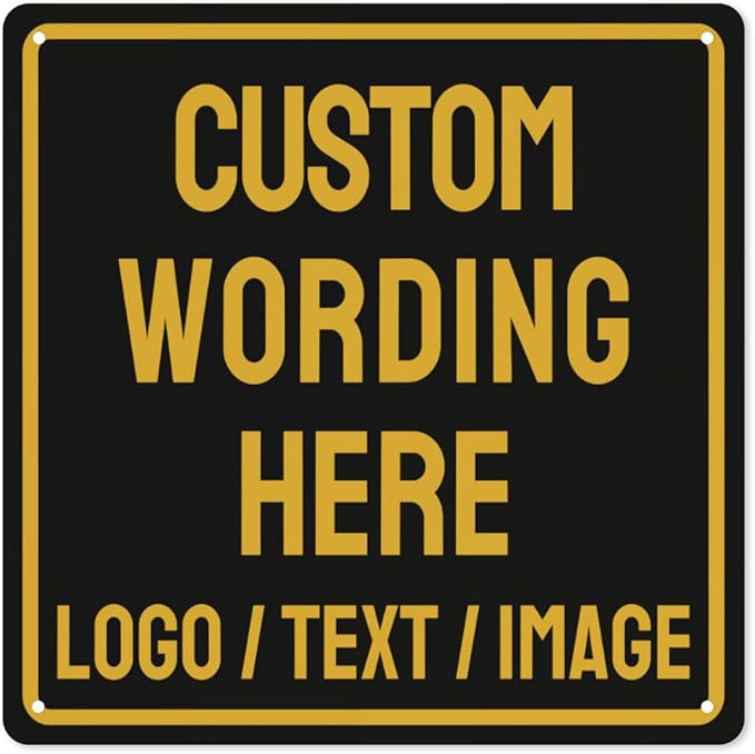 Custom Sign Bulk Personalized Metal Signs by Custom