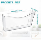 Colarr 6 Pack Expandable Pocket Wall File Holder Plastic Hanging Wall Organizer - Image 2