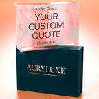 Personalized Gifts, Custom Quote Block Letter Board, Crystal-Clear Acrylic - Image 7