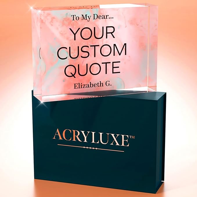 Personalized Gifts, Custom Quote Block Letter Board, Crystal-Clear Acrylic - Image 7