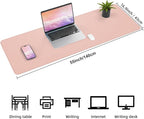 AFIING Leather Desk pad Protector, Large Non-Slip Office Desk Mat - Image 2