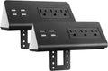 Emerising 2-Pack Desk Edge Mount Power Strips
